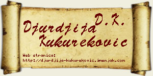 Đurđija Kukureković vizit kartica